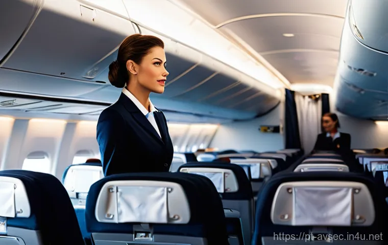 항공보안관리사와 공항 출입 통제 사례 - **Prompt:** A bustling yet incredibly smooth scene at a futuristic airport terminal in Portugal, rem...